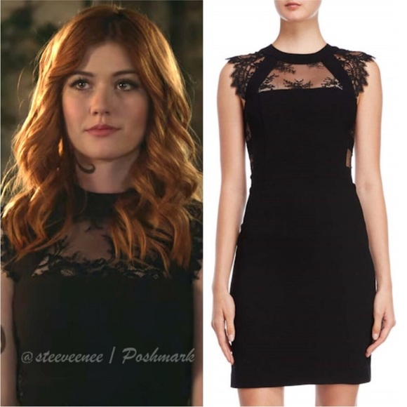 The Kooples Lace Cut Out Crepe Dress in Navy Size Small - Picture 3 of 10